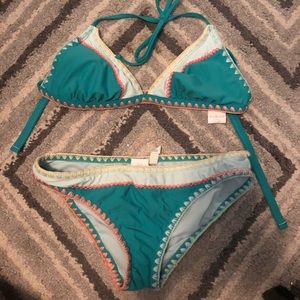 Bikini Swim suit. Large Stitching.